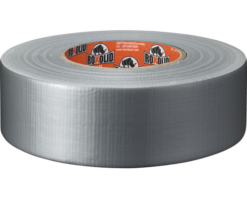 ROXOLID Profi duct tape weefselband zilver 50 m x 48 mm