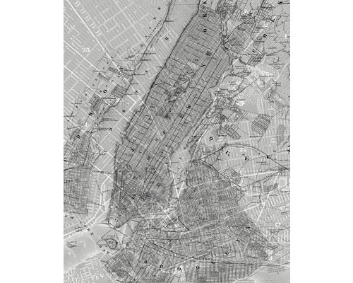 KOMAR Fotobehang vlies P033-VD2 NYC Map 200x250 cm-0
