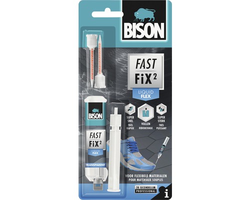 BISON Fast Fix 2 tweecomponentenlijm flex blister 10 g