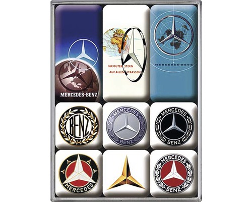 NOSTALGIC-ART Magneetset Mercedes-Benz 9 stuks-0