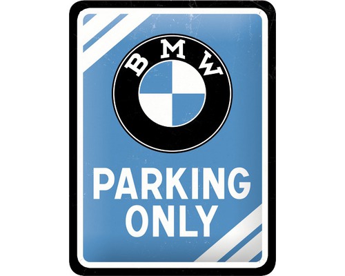 NOSTALGIC-ART Metalen bord BMW Parking Only 15x20 cm
