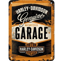 NOSTALGIC-ART Metalen bord Harley-Davidson Garage 15x20 cm-thumb-0