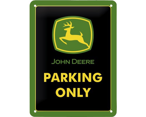 NOSTALGIC-ART Metalen bord John Deere Parking 15x20 cm-0