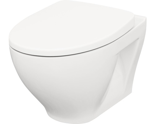 Spoelrandloos toilet Moduo incl. softclose wc-bril