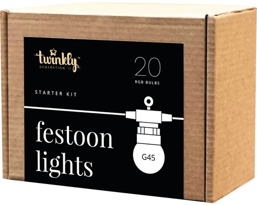 TWINKLY Smart Feestverlichting LED verlichting startset 20 lampjes gekleurd-0
