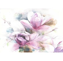 Fotobehang papier Bloemen aquarell 254x184 cm-thumb-0