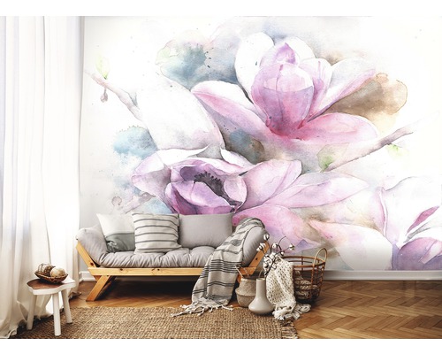 Eigenlijk passen medeklinker Fotobehang papier Bloemen aquarell 368x254 cm kopen! | HORNBACH