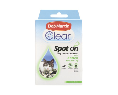 BOB MARTIN Clear Spot On vlooiendruppels kat boven 1 kopen bij HORNBACH