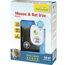 ECOSTYLE Muizen en ratten verjager ultrasoon 50 m² batterij-thumb-0