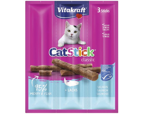 VITAKRAFT Kattensnack catstick zalm 3 st