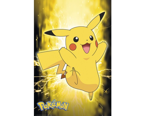 REINDERS Poster Pokemon Pikachu neon 61x91,5 cm