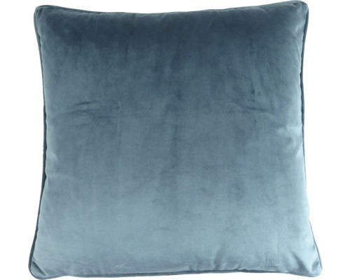 SOLEVITO Kussenhoes velvet blauw 45x45 cm | HORNBACH