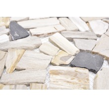 Natuursteen mozaïek Ciot FNWS hout/steen mix 30,5x30,5 cm-thumb-2