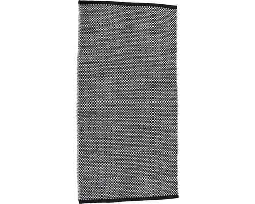 Vloerkleed Fletcher zwart/grijs/wit 65x130 cm