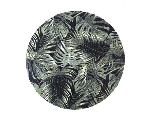 MD ENTREE Schoonloopmat Universal Palm Leaves groen ø 100 cm-0