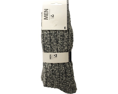 Noorse sokken antraciet maat 39-42, 2 paar