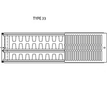 THERMRAD Compact paneelradiator C4 type 33 40x100 cm HxB-thumb-1
