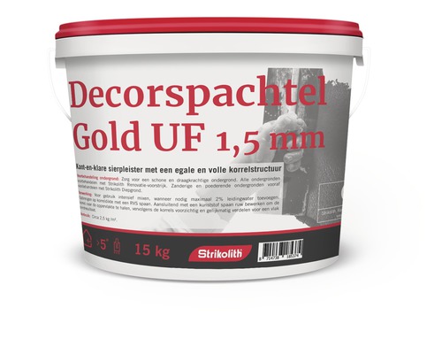 STRIKOLITH Decorspachtel gold UF 1,5 mm wit 15 kg