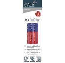 PICA Classic dubbelzijdig potlood Double 559 rood/blauw, 10 stuks-thumb-0