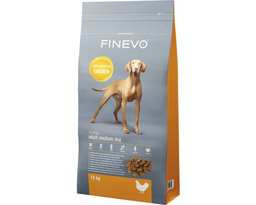 FINEVO Hondenvoer droog Adult Dog M kip 15 kg-0