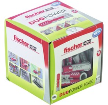 FISCHER Nylon plug Duopower 10x50, 50 stuks-thumb-0