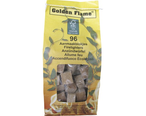 GOLDEN FLAME Aanmaakblokjes bruin 96 st