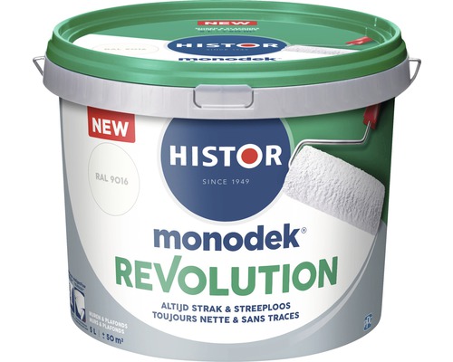 HISTOR Monodek Revolution Muurverf RAL 9016 5 l