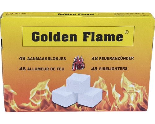 GOLDEN FLAME Aanmaakblokjes wit 48 st