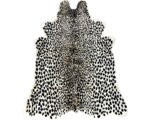 UNIQUE LIVING Vloerkleed Cheeta zwart/wit 90x100 cm