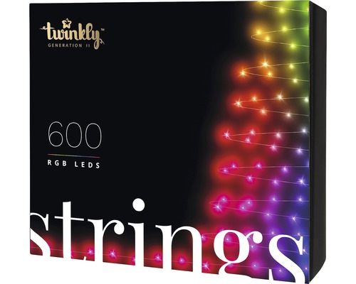 TWINKLY Smart Kerstverlichting LED lichtsnoer 600 lampjes gekleurd