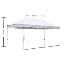 GARDEN PLACE Partytent Ann, basic uitvouwbaar polyester wit 3x6 m-thumb-1