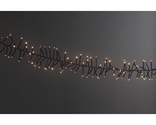 LAFIORA Kerstverlichting LED clusterverlichting 768 lampjes warmwit met timer 6 meter
