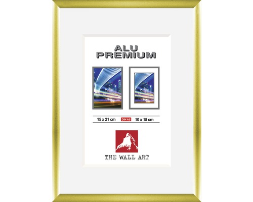 Kiezen Typisch Vernietigen THE WALL Fotolijst aluminium Duo mat goud 15x21 cm (A5) kopen! | HORNBACH