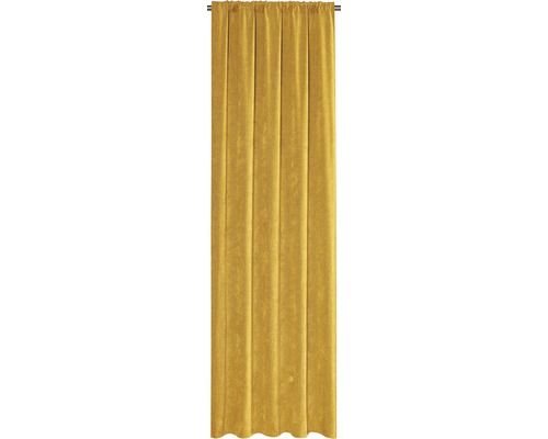 SOLEVITO Gordijn met plooiband geel 140x280 cm
