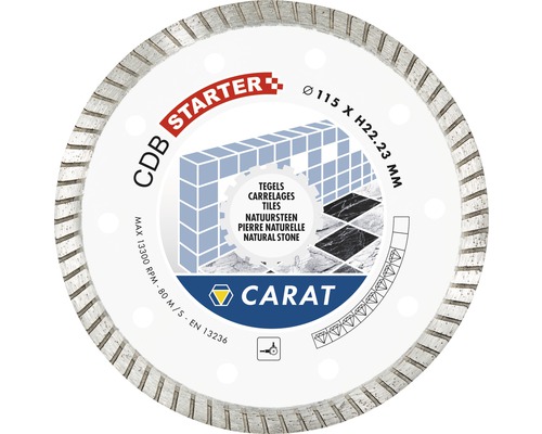CARAT Cirkelzaagblad tegels Ø 115x22,23 mm