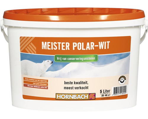 verwijderen aanval Terug kijken HORNBACH Muurverf Meister Polar conserveringsmiddelvrij wit 5 l kopen bij  HORNBACH