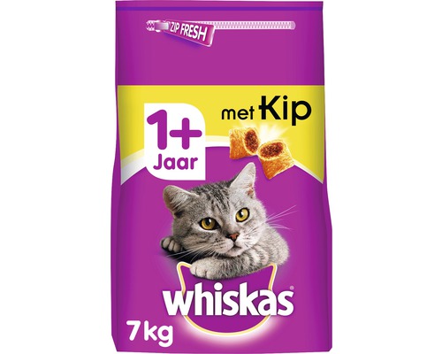 WHISKAS Kattenvoer 1+ Adult kip 7 kg-0