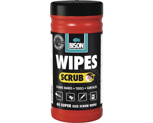 BISON Wipes scrub 40 st