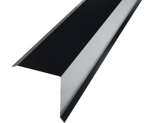 PRECIT randhoek voor dakpanplaat metaal RAL 9005 zwart 2000 x 95 x 100 mm-0