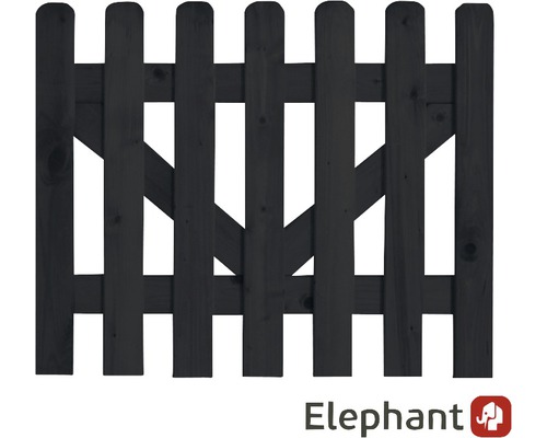 Flash Madeliefje Respect ELEPHANT Tuinpoort Vuren FSC zwart glad 100x80 cm kopen! | HORNBACH