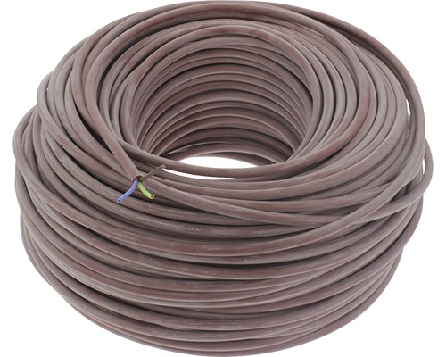 Siliconen kabel hittebestendig 3x0,75 mm² rood/bruin 100 m