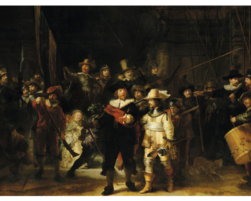 SPECIAL DECORATION Fotobehang vlies Rembrandt Nachtwacht 243x184 cm
