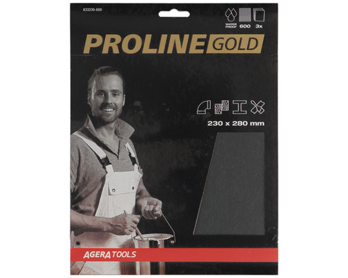 PROLINE GOLD Schuurpapier waterproof zwart P600-0