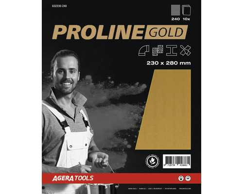 PROLINE GOLD Schuurpapier vellen P240 set à 10 stuks