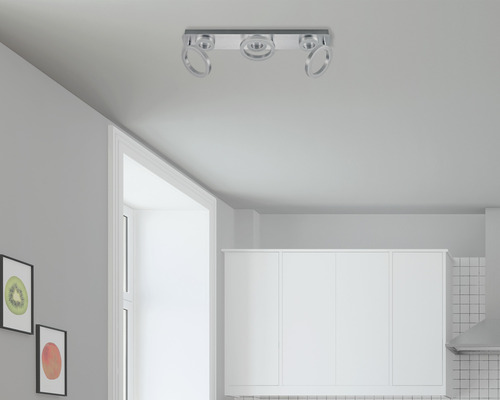 FLAIR LED Opbouwspot Adhara 3-lichts chroom