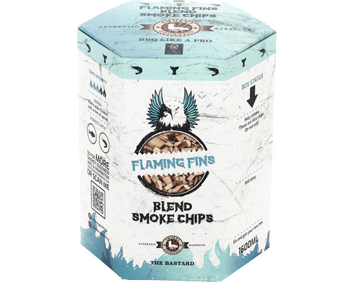 SMOKEY GOODNESS Flaming Fins Smoke Chips blend Alder, Apple & Cherry  EU 1600 ml mix