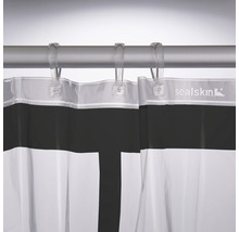SEALSKIN Douchegordijn Brix 180x200 cm transparant/zwart-thumb-1