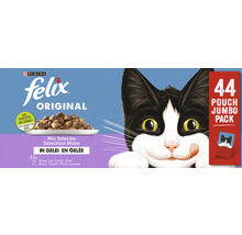FELIX Kattenvoer multipack original mix selectie in gelei 44 x 85 gr-thumb-0