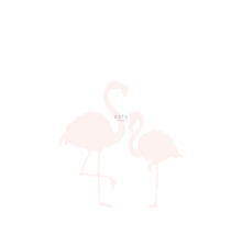 ESTAHOME Fotobehang vlies 158838 Little Bandits flamingo's moeder en kind lichtroze/wit 186x279 cm-thumb-0