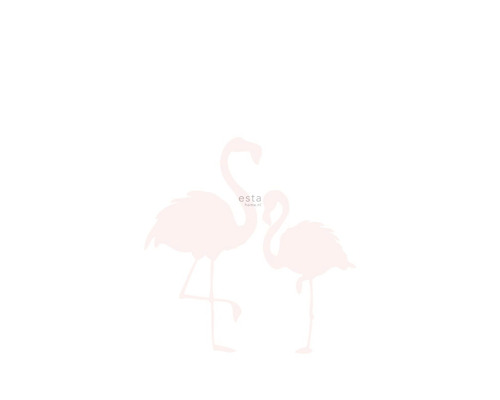 ESTAHOME Fotobehang vlies 158838 Little Bandits flamingo's moeder en kind lichtroze/wit 186x279 cm-0